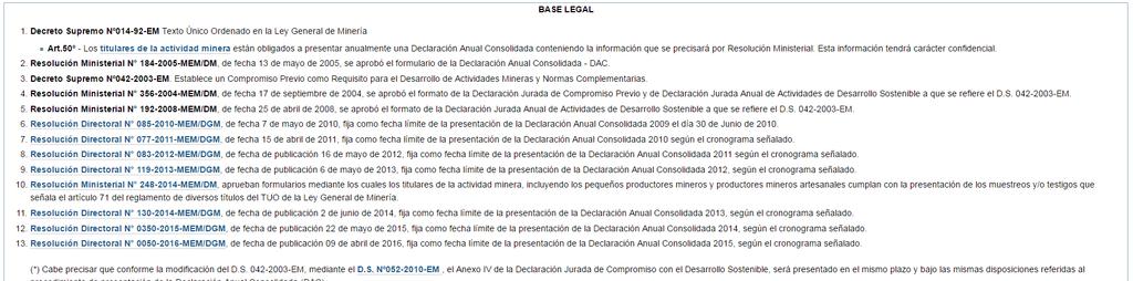 DAC DECLARACIÓN ANUAL CONSOLIDADA Base Legal.