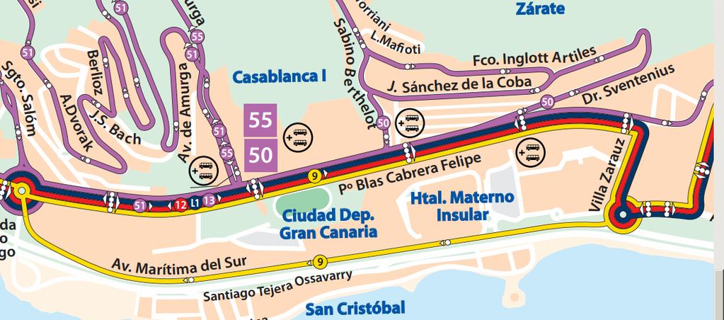 Hospital Universitario Insular de Gran Canaria 928 308 999 Dirección Gerencia 928 444 676 TRANSPORTE Taxis: 3 paradas junto a los edificios principales.
