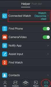 Asegúrese que el Bluetooth en el reloj está activado y es visible para el resto. El Bluetooth en el Smartphone está activado y visible.