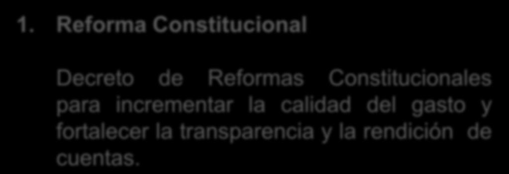1. Reforma Constitucional Decreto de Reformas