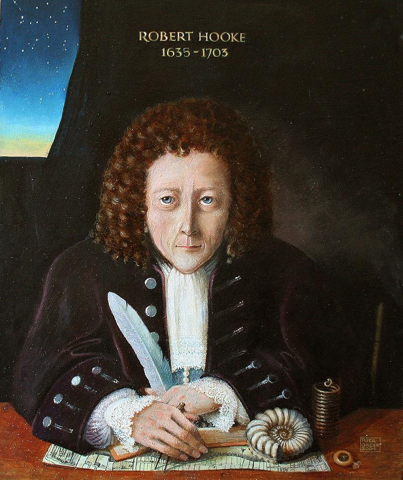 Robert Hooke (1635-1703) Físico y astrónomo inglés, quien es considerado como uno de los científicos experimentales más importantes de la historia de la ciencia, realizó