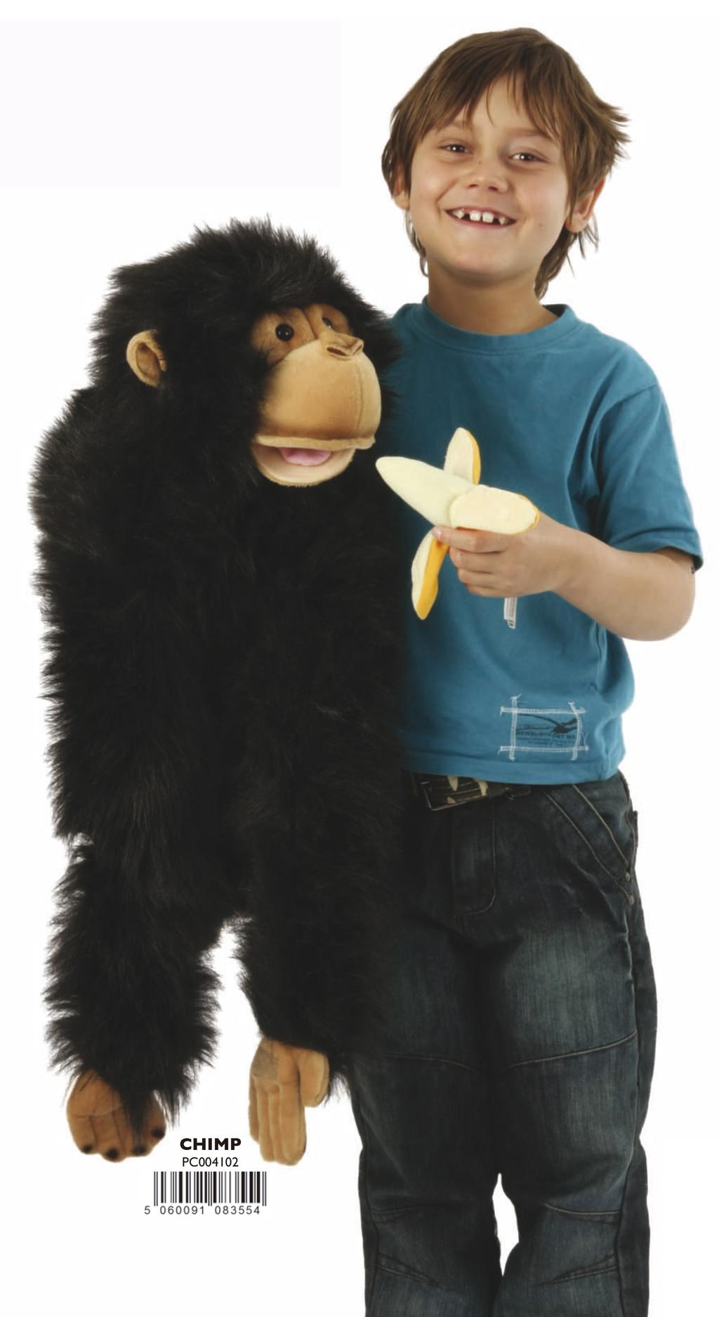 Chimpancé Gigante Large chimp Este chimpancé gigante viene completo, con su propio plátano y una