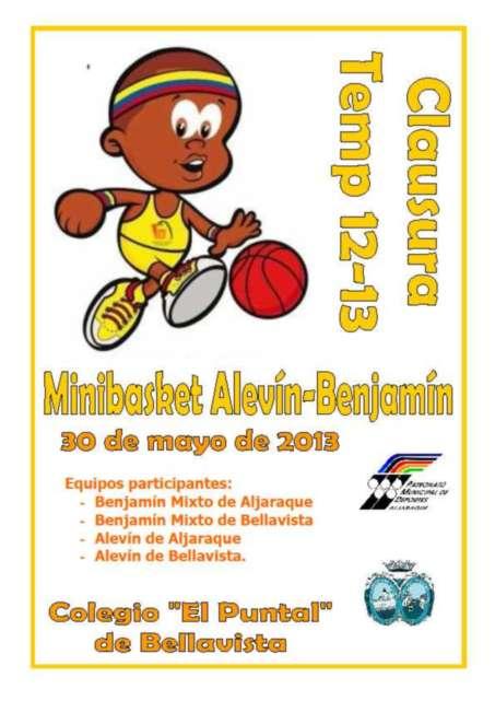 6.- Clausura de la Escuela de Mini basket.