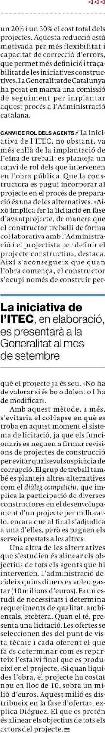 El Periódico de Catalunya (Ed. Català) Barcelona 19/08/16 Prensa: Diaria Tirada: 43.473 Ejemplares Difusión: 34.