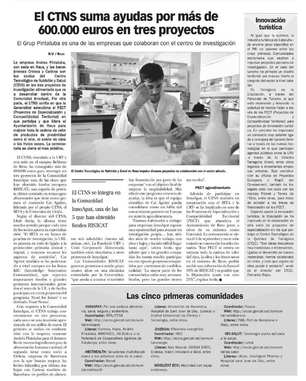 Indicador d'economía Barcelona Prensa: Tirada: Difusión: Mensual 7.583 Ejemplares 7.