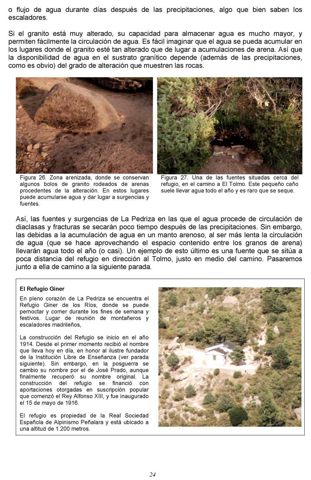 Itinerario geológico por La Pedriza del Manzanares.