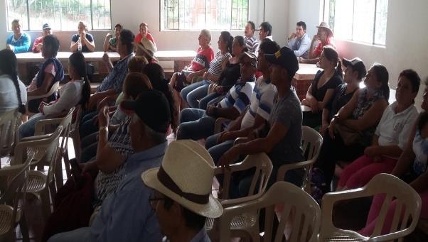 municipio de Moniquirá, participaron de la socialización del Plan