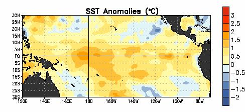 El Niño 24-25: diagnóstico Las condiciones oceánicas y atmosféricas de diciembre de 24 en el Pacífico Ecuatorial fueron favorables para que el fenómeno El Niño continara se evolución, siendo éste,