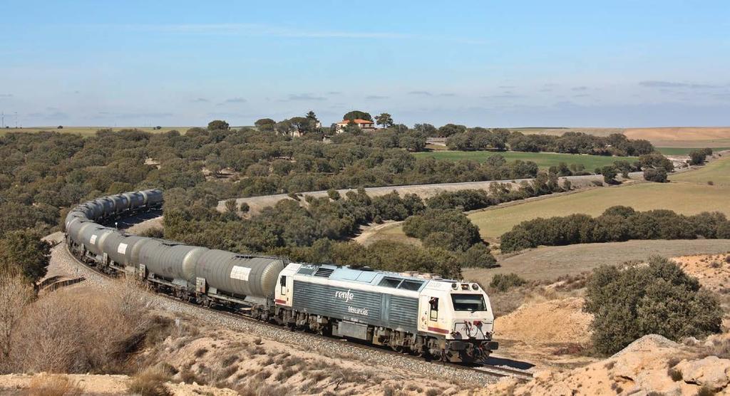 Bioethanol train running between Babilafuente and Escombreras, passing through Monsalupe. Gonzalo Rubio. 23/02/2016 24.