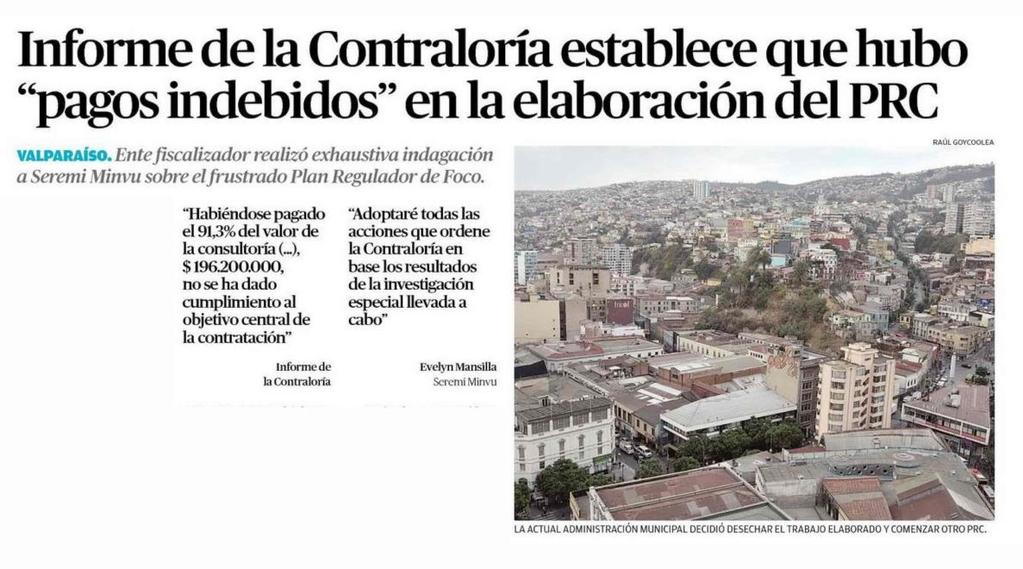 El Mercurio de Valparaíso 5 2 Informe de la Contraloría establece que
