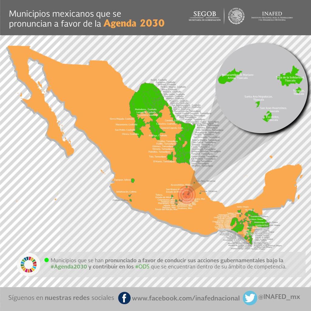Municipios Mexicanos con Pronunciamiento de Cabildo a favor de la