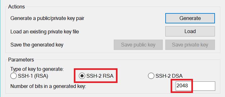 Dejar las opciones que vienen por default. o SSH-2: Es la versión más reciente del protocolo SSH y es incompatible con SSH-1.
