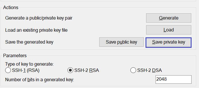 default o cambiarlo. o Key passphrase: Es una contraseña que sirve para proteger la clave.