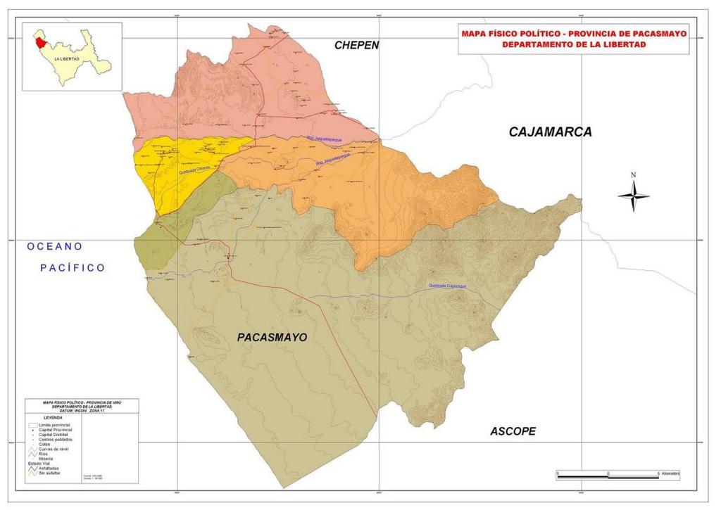 3.1 LOCALIZACIÓN La Provincia de Pacasmayo se encuentra ubicada en la parte norte de La Libertad, al sur de la provincia de Chepén, se extiende sobre las tierras litorales entre la punta de Chérepe,