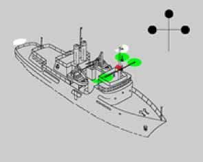 f) Los buques dedicados a operaciones de limpieza de minas, además de las luces prescritas para los buques de propulsión mecánica en la Regla 23 o de las
