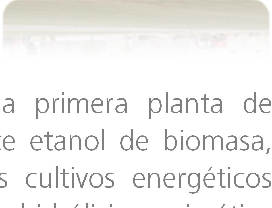 biomasa en Babilafuente, Salamanca, es la primera planta de demostración a escala comercial en el mundo que produce etanol de biomasa,