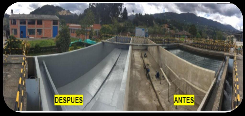 Registro de actividades de mantenimiento a las estructuras de la Planta de tratamiento de agua potable del SURBA, y la reposición de