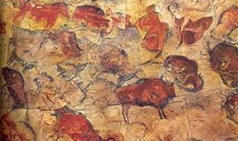 Llegó a Europa hará unos 40 000 años. Desarrolló manifestaciones arrs7cas, entre ellas la pintura y la música.