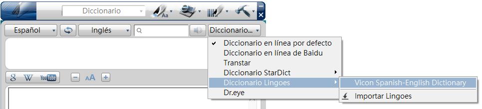 Capítulo 3 Escaneo y configuraciones 3-15 3.7.5 Diccionario Lingoes WorldPenScan le permite importar archivos de diccionario Lingoes (*.ld2).