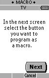 Grabación de macros Uso de ProntoNEO Una macro permite enviar una secuencia de comandos utilizando un único botón.