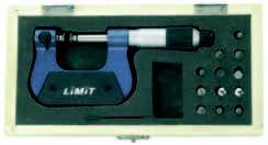 herramientas medición micrómetros herramientas de medición micrómetros Micrómetro universal con puntas de medición intercambiables Lectura 0,01 mm. Mordaza forjada y escala chapada en cromo mate.