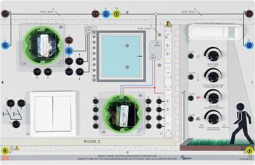 179 SMART HOME: Control de iluminación y de celosía, onda Z CO3109-7D 1 Este panel sirve para la configuración de los parámetros de los circuitos de iluminación y de las celosías de un sistema