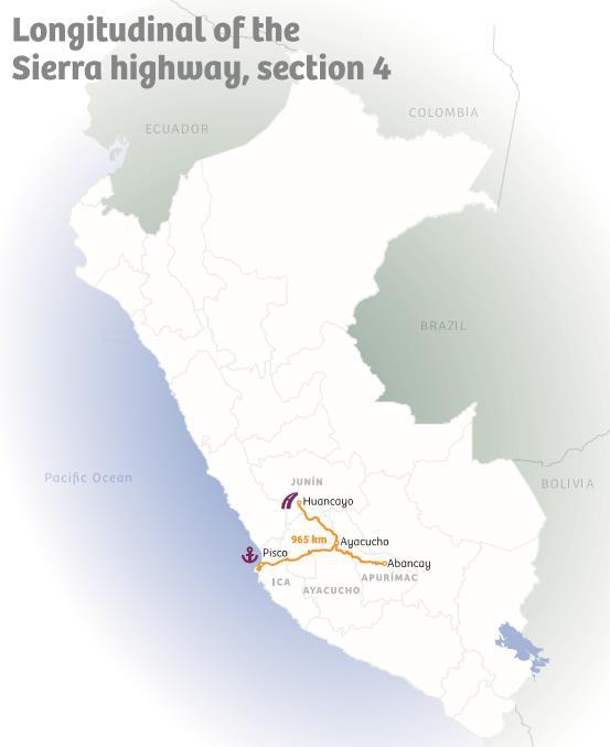 LONGITUDINAL DE LA SIERRA TRAMO 4 NO CONVOCADO Ejecución de obras de mejoramiento y rehabilitación (117 km), mantenimiento periódico inicial (310 km) y consecuente mantenimiento y operación de 965