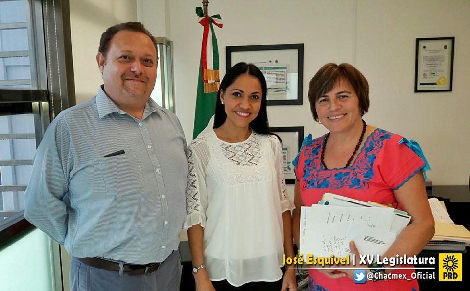 Entablamos una Reunión de trabajo con la Secretaría de Salud de Quintana Roo Alejandra Aguirre Crespo y la Diputada Laura Beristaín