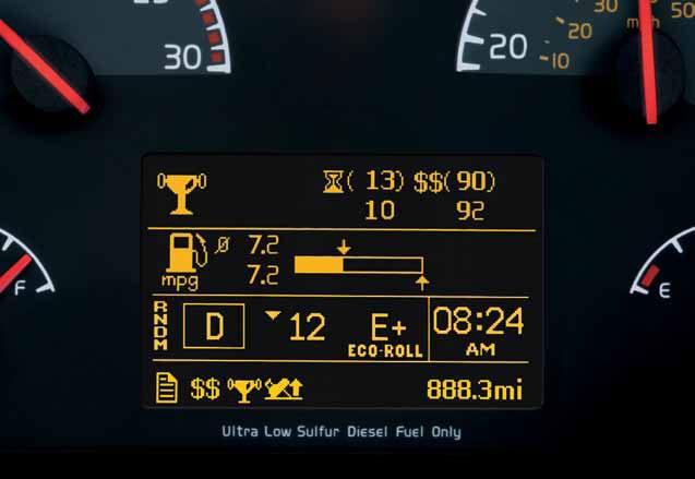 La trasmisión de Volvo I-Shift permite que cualquier operador se convierta en un experto de eficiencia de combustible.