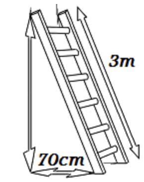 5. Calcular la altura que podemos alcanzar con una escalera de 3 metros apoyada sobre la pared si la parte inferior la situamos a 70 centímetros de ésta. 6.
