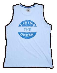 REMERA SIN MANGAS OCEAN Remera sin mangas de Jersey 24/1 P con cuello y mangas de rib y estampa central