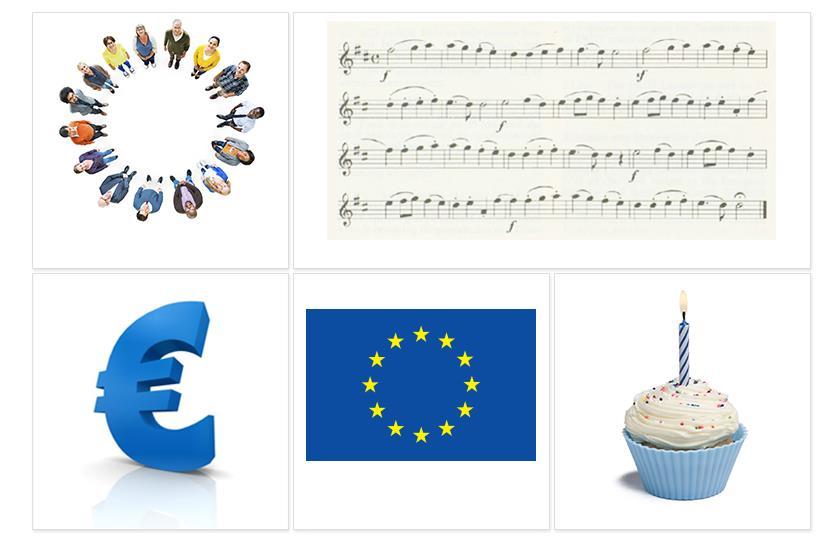 Símbolos de la UE Lema Unida en la diversidad El himno