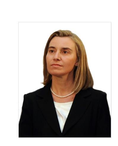Alta representante para Asuntos Exteriores y Política de Seguridad Federica Mogherini Doble función: preside las reuniones del Consejo de