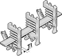 RTT 32 Soporte de estantería divisible 1 Para crear un sistema de estantería es necesario unir la balda con dos soportes de estantería (RTT) como