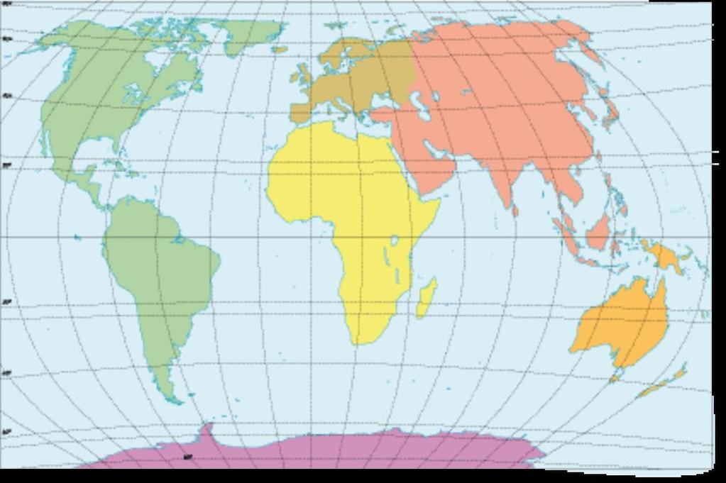 1. Situa al mapa el nom dels continents i dels oceans.