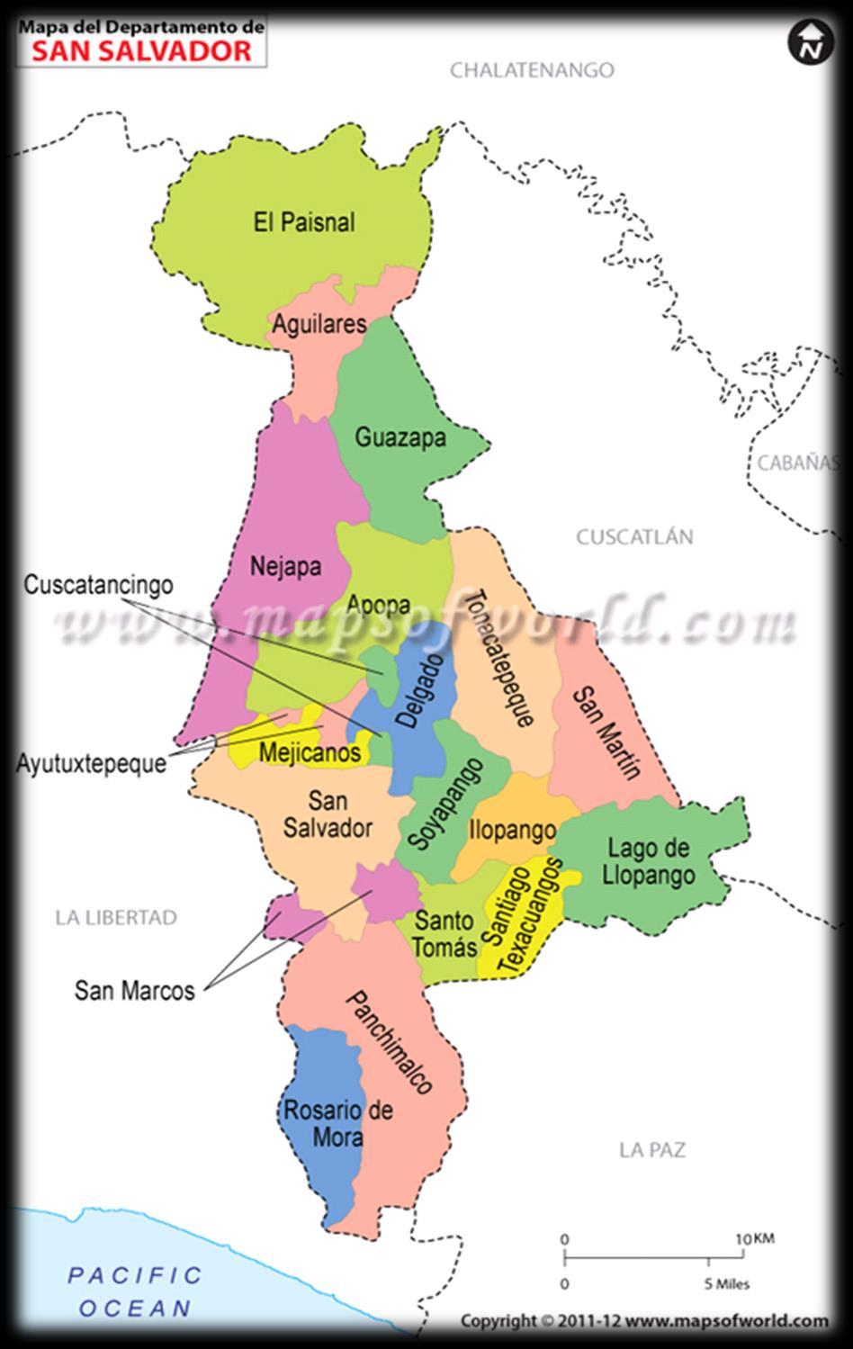 Límites del municipio de San Salvador