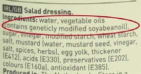 Etiquetado de alimentos procedentes o que contienen organismos