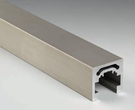 PSMNOS ESTRUCTURL PERFIL REDONDO Material: aluminio extrusionado (6060 T6) Características: perfil rayado para pasamanos estructural.