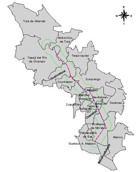 5 Túnel Emisor Oriente El proyecto inicia en la confluencia del Gran Canal con el Río de los Remedios (límite del Distrito Federal con el Estado de México) y termina en el municipio de Atotonilco,