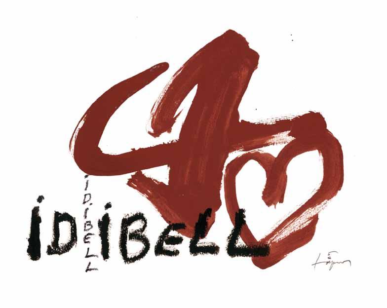 1.01 Antoni Tàpies. L obra d art L obra d art que presenta la identitat visual de l IDIBELL ha estat realitzada per l artista Antoni Tàpies.