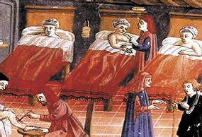 ALGO DE HISTORIA En la Edad Media las personas llegaban a los hospicios por comida y alojamiento.