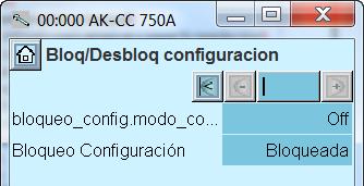 Configuración - continuación Desbloqueo de la configuración de los controladores 1. Ir a Menú de Configuración 2. Seleccionar Bloqueo/Desbloqueo de configuración 3.