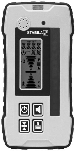 Instrucciones El STABILA REC 300 Digital es un receptor de fácil manejo para detectar rápidamente roto-láseres.