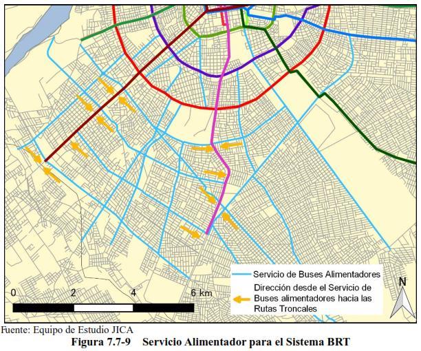 RED DE BRT PROPUESTA Rutas Troncales