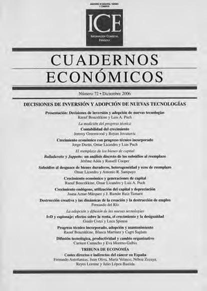 Boletín Económico de Información Comercial Española 36 números anuales Artículos y