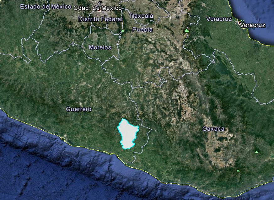 Figura 15 Ubicación de la cuenca de la estación Quetzala El río Quetzala es uno de los principales formadores del río Ometepec o Grande, el cual recibe aguas, tanto del citado río Quetzala como de