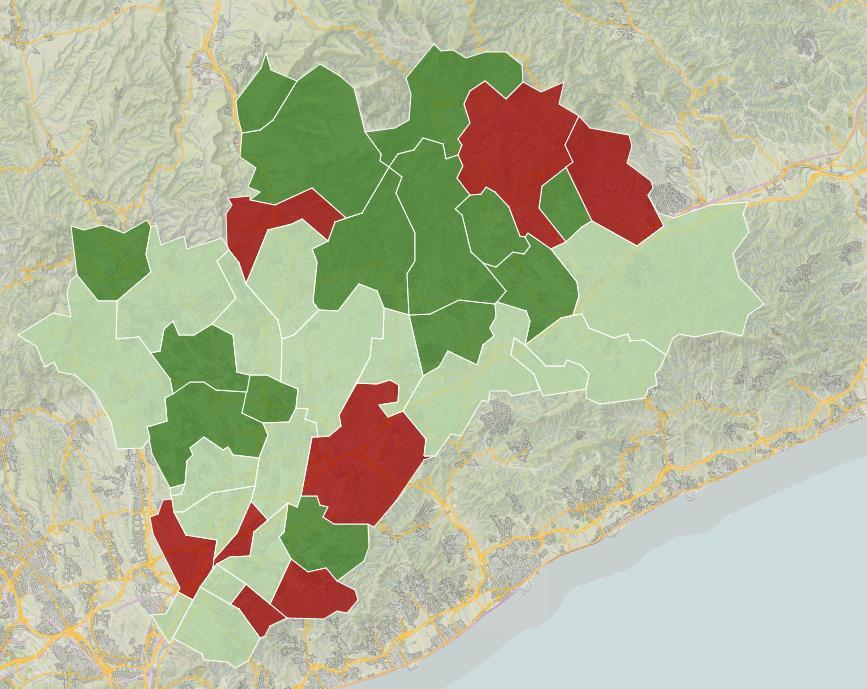 Nomes vuit municipis de la comarca perden població entre 2016 i 2017 A nivell municipal, nomes 8 poblacions registren una disminució del nombre d habitants.