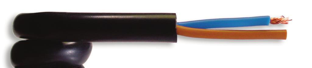 Conductor de cobre electrolítico, flexibilidad clase V, aislamiento PVC, cubierta exterior PVC especial, color negro.