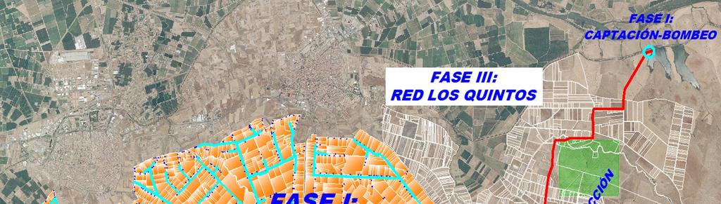 Figura 7. Plan de actuaciones por fases zonas de concentración del Arroyo del Campo Los Quintos 11.