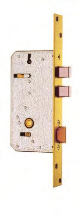 Cromado Cromado complementos CS320 (incluidos) Borjas llave hembra Cerraduras carpintería metálica Modelo 320 - Cerradura de portería con pestillo resbalón, 2 llaves de